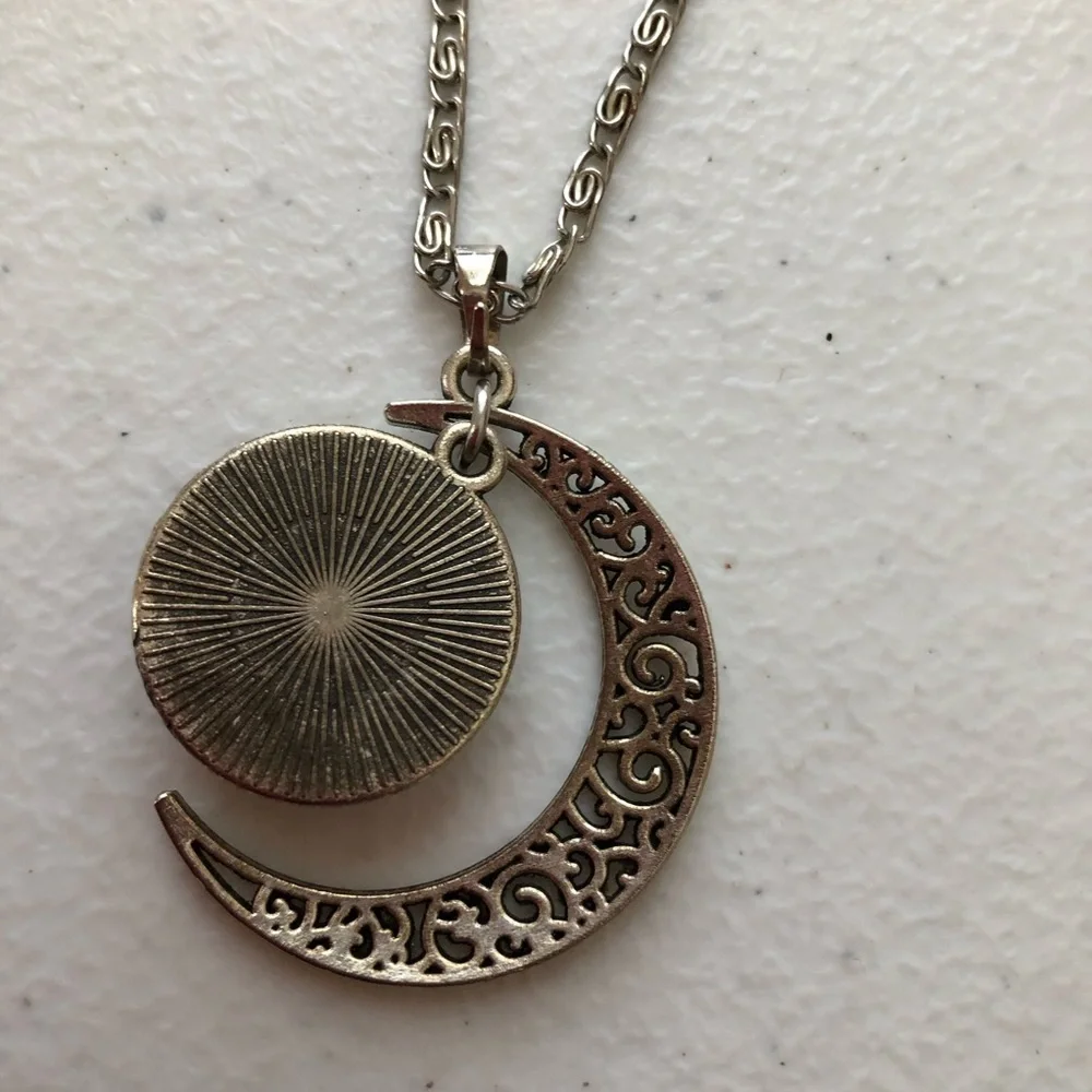 Moon Necklace with Adjustable Chain Costume